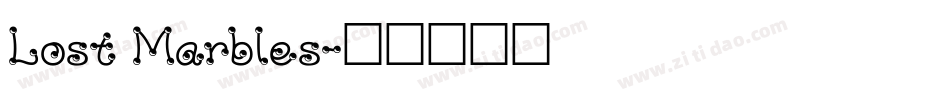Lost Marbles字体转换